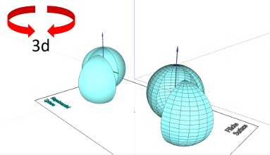 Geometrie; Flächen - gekrümmte Flächen; Kugelfläche; Fläche - Darstellung pur, mit Gitter